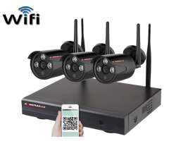Bezdrtov 3 kamerov set WiFi IP PRO WIP3-303C-Black 5MPx, CZ menu - 6990 K