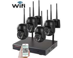Bezdrtov 4 kamerov set WiFi IP Pro WIP4-309C Black, 5MPx,  PTZ, CZ menu - 8990 K