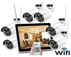 Bezdrtov 6 kamerov set WiFi IP PRO WIP6-152B 13"LCD, 3MPx, CZ menu - 12190 K