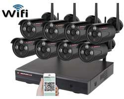 Bezdrtov 8 kamerov set WiFi IP PRO WIP8-103B-Black 3MPx, CZ menu - 10690 K