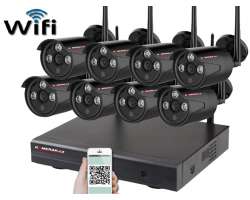 Bezdrtov 8 kamerov set WiFi IP PRO WIP8-103B-Black 3MPx, CZ menu - 11190 K