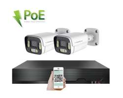 4K PoE IP 2 kamerov set XM-206D 8MPx, CZ menu - 6590 K