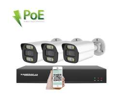 PoE IP 3 kamerov set XM-314B 4MPx, CZ menu - 6590 K