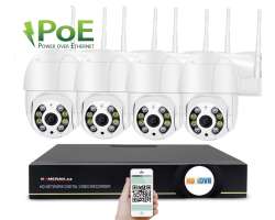 PoE IP 4 kamerov set XM-PTZ-238A Ai 2Mpx, CZ menu - 7280 K