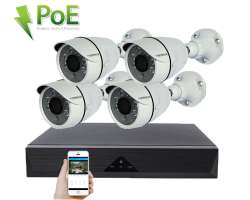 PoE IP 4 kamerov set XM-404A 3MP, CZ menu - 6480 K