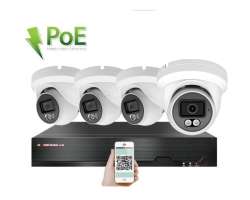 PoE IP 4 kamerov set XM-409B 4MPx, CZ menu - 7990 K