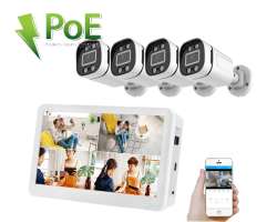 4K PoE IP 4 kamerov set XM-456D 8MPx s LDC 12", CZ menu - 12790 K
