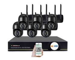 PoE IP 6 kamerov set XM-PTZ-240A  2Mpx, CZ menu - 8999 K