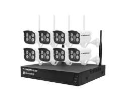 Bezdrtov 8 kamerov set WiFi TUYA WTU8-034B, 3MPx, CZ menu - 8990 K