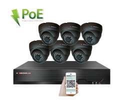 4K PoE IP 6 kamerov set XM-611D 8MPx, H.265, CZ menu - 15590 K