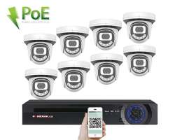 PoE IP 8 kamerov set XM-812A 3Mpx, CZ menu - 12590 K