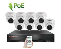 4K PoE IP 8 kamerov set XM-802D 8MPx, CZ menu - 18790 K