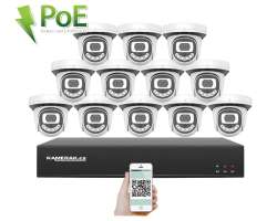 PoE IP 12 kamerov set  XM-1212B 4MPx, CZ menu - 25490 K