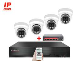 IP 4 kamerov set  s externm PoE XM-409B-Ext. 4MPx, CZ menu - 8190 K
