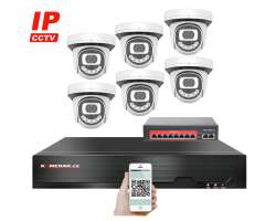 IP 6 kamerov set  s externm PoE XM-612B-Ext. 4MPx, CZ menu - 11190 K