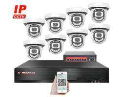 IP 8 kamerov set  s externm PoE XM-812B-Ext. 4MPx, CZ menu - 13890 K