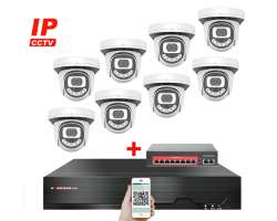4K IP 8 kamerov set s externm PoE XM-812D-Ext. 8MPx, CZ menu - 19290 K