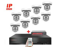 4K IP 8 kamerov set s externm PoE XM-812D-Ext. 8MPx, CZ menu - 19390 K