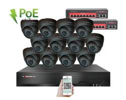 IP 12 kamerov set s externm PoE XM-1211B Ext. 4MPx, CZ menu - 21190 K