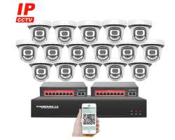 IP 16 kamerov set  s externm PoE XM-1612B-Ext. 4MPx, CZ menu - 23543 K