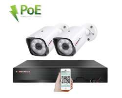 4K PoE IP 2 kamerov set XM-201D 8MPx, CZ menu - 7290 K