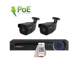 PoE IP 2 kamerov set XM-207C 5MPx, CZ menu - 6390 K