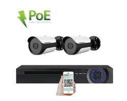 PoE IP 2 kamerový set  XM-208A 3MPx, CZ menu - 5298 Kč