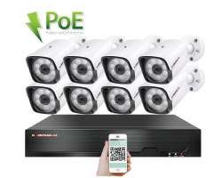 PoE IP 8 kamerovy set  XM-801C 5MPx, CZ menu - 17390 K