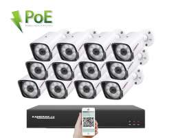 PoE IP 12 kamerov set  XM-1201A 3MPx, CZ menu - 23290 K