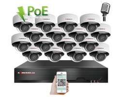 PoE IP 16 kamerov set  XM-1605B 4MPx,  mikrofon, CZ menu - 30890 K