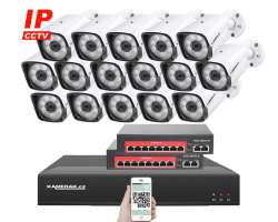 IP 16 kamerov set s externm PoE XM-1601B-Ext. 4MPx, CZ menu - 26490 K