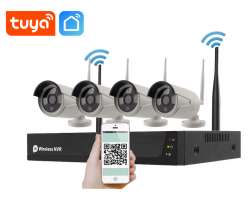 Bezdrtov 4 kamerov set WiFi TUYA WTU4-032A, 2MPx, CZ menu - 5790 K