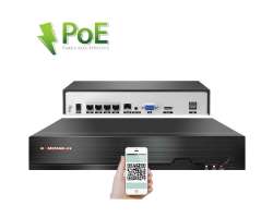 PoE NVR-7404 4CH 8Mpx, H.265 rekordr pro 4 IP kamery, CZ menu - 2790 K