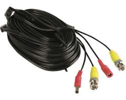 BNC+DC Video kabel 18m pro 1 kameru (analog, AHD) - 168 K