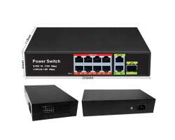 POE Switch POE208 8*PoE 100Mbps+2*uplink 10/100/1000Mbps Ports IEEE 802.3 af/at - 1390 K