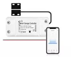 Tuya Wifi spínač inteligentních garážových vrat, bezdrátové dálkové ovládání, časování, inteligentní garážový otvírač 220V - 788 Kč