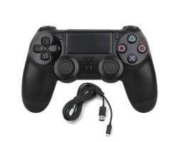 Drtov kabelov gamepad s vibracemi pro PS4/PC, ern  - 448 K