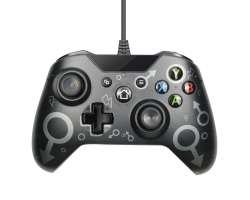 Kabelov hern ovlada (gamepad) pro PC v designu Xbox - ern - 498 K