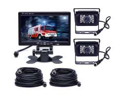 Parkovac systm TRUCK F0505C1, 2x 18IR LED kamera s 7" LCD displejem na palubku - 2398 K