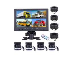 Parkovac systm TRUCK M1810, 4x 18IR LED kamera s 9" LCD split displejem - 4590 K