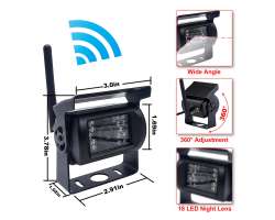 Parkovac kamera Pedn 2510MHz pro WiFi 12/24V TRUCK set - 1090 K