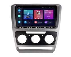Autordio 9" LCD A2318 Android 9,0 s rmekem SK-005 pro koda Octavia II (08-13) s manuln klimatizac - 6698 K