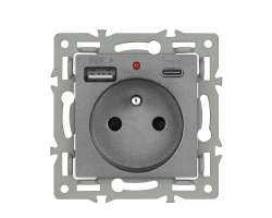 UNIC modul zsuvka MDZ230USB+C5V ed do rmeku 82mm - 189 K