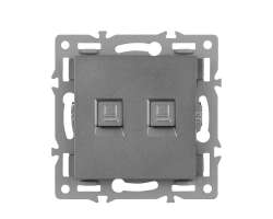 UNIC modul zsuvka MDZ2RJ45CAT6 Zsuvka 2xRJ45 cat6, ed pro rmeek 82mm - 129 K