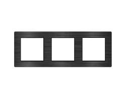UNIC Rmeek 224mm pro 3 moduly, slitina hlinku ern - 228 K