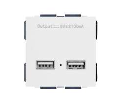 SRAN modul MDZUSB25V Zsuvka 2xUSB 5V/2,1A plast bl - 70 K