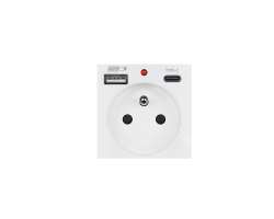 SRAN modul MDZ230USB+C5V Zsuvka 230V+USB+USB C 5V/2,1A  plast bl - 180 K