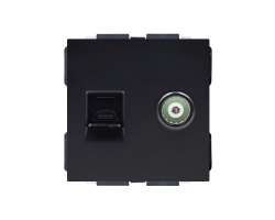 SRAN Modul MDNRJ45+TV Zsuvka RJ45+TV plast ern do rmeku - 40 K