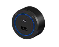 VoltLine zsuvkov modul USB+USB-C ern (68x30mm) pro nstnn lity - 289 K