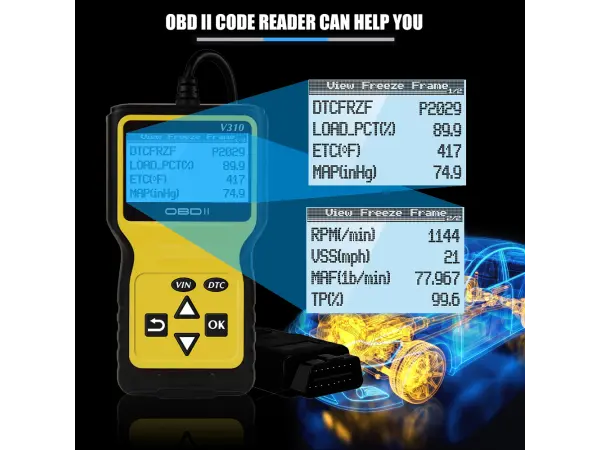 v310 obd2 ctecka chybovych kodu - diagnostika